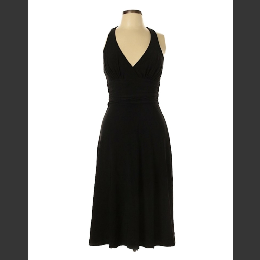 Black party cocktail evening prom dress size 10